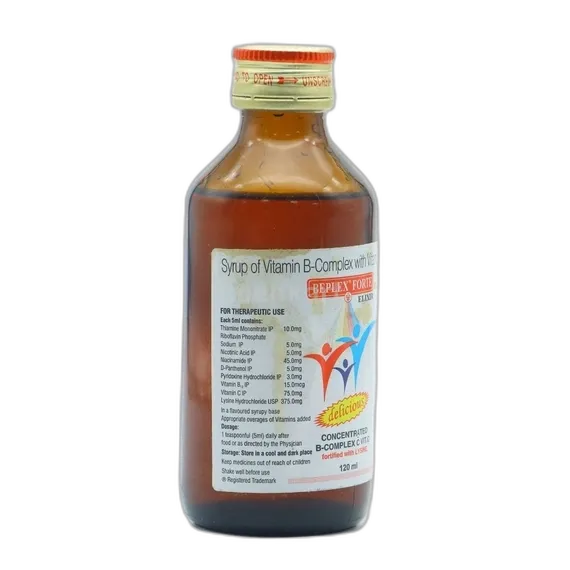beplex forte plus elixir syrup 120 ml